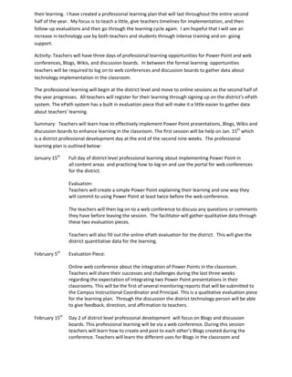 Technology Integration Flow Chart