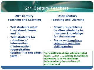 Are we preparing students for 	their futures, or for our pasts?			Willard DaggettVIII Seminario Regional U. Caldas 2009