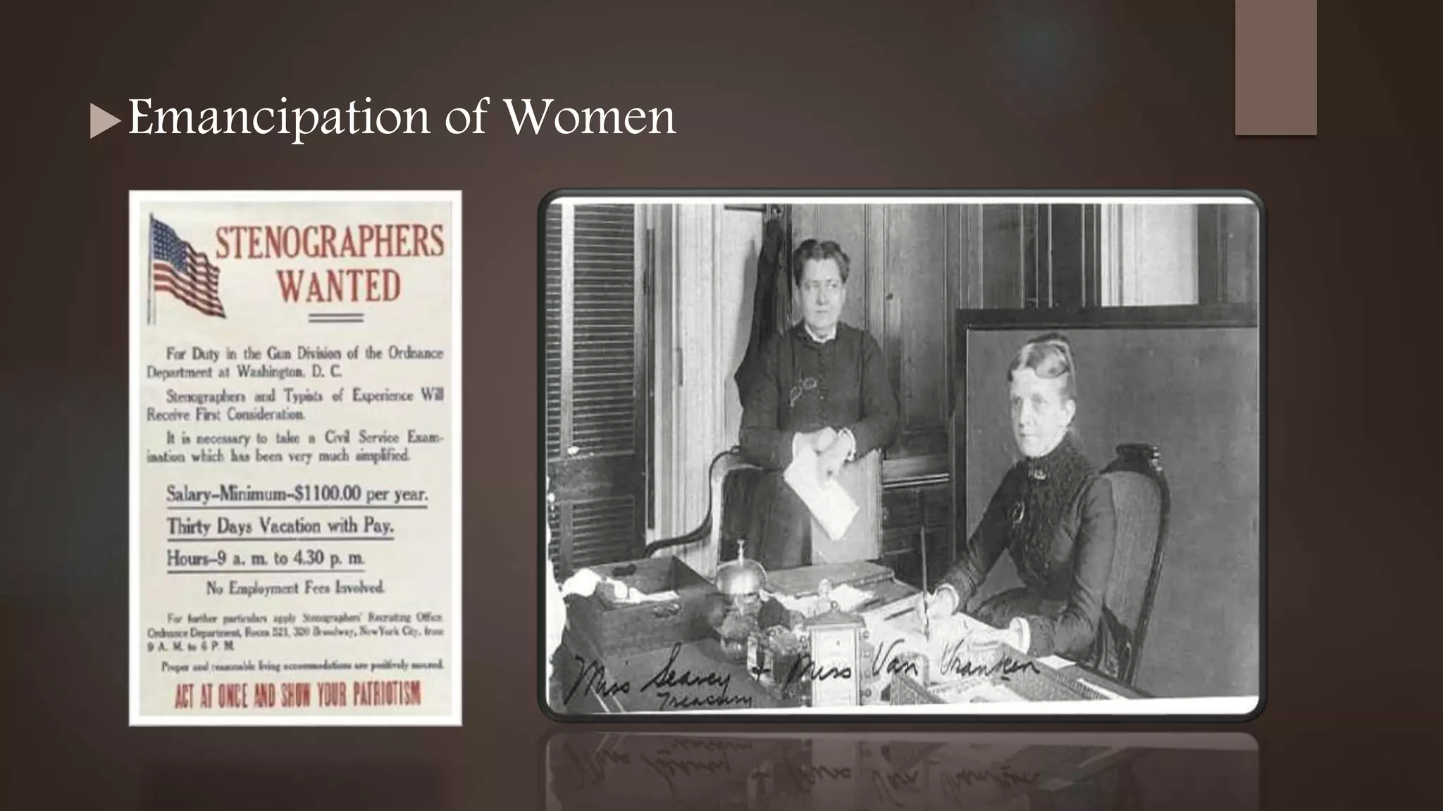 Emancipation of Women
 