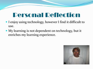 Slide 8: ConclusionThesis on TechnologyTechnology is essential in the education of the recent generations because it: caters to the learning styles of the recent generationsprovides an interactive learning experienceexpands the range of information students can receiveIncreases how frequently students can access the information