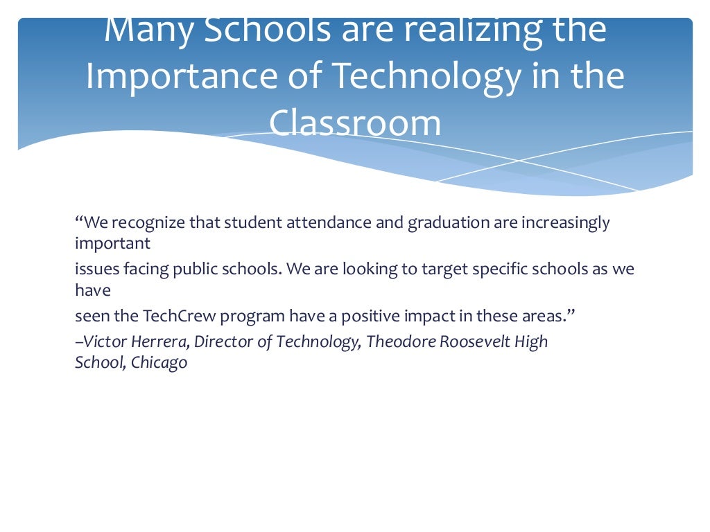 Using Technology in the High School Classroom