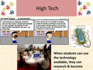 High Tech4When students can use the technology available, they can research & become active learners.