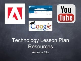 Technology Lesson Plan
Resources
Amanda Ellis

 