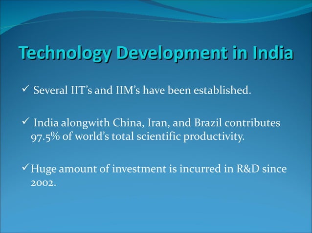 Technology lifecycle and growth in india - revised (1) | PPT