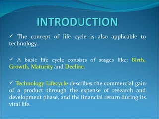 Technology Lifecycle And Growth In India Revised 1 Ppt