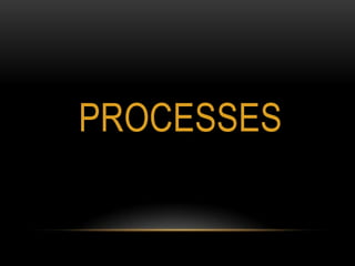 PROCESSES
 