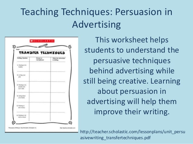 Higher english persuasive essay techniques