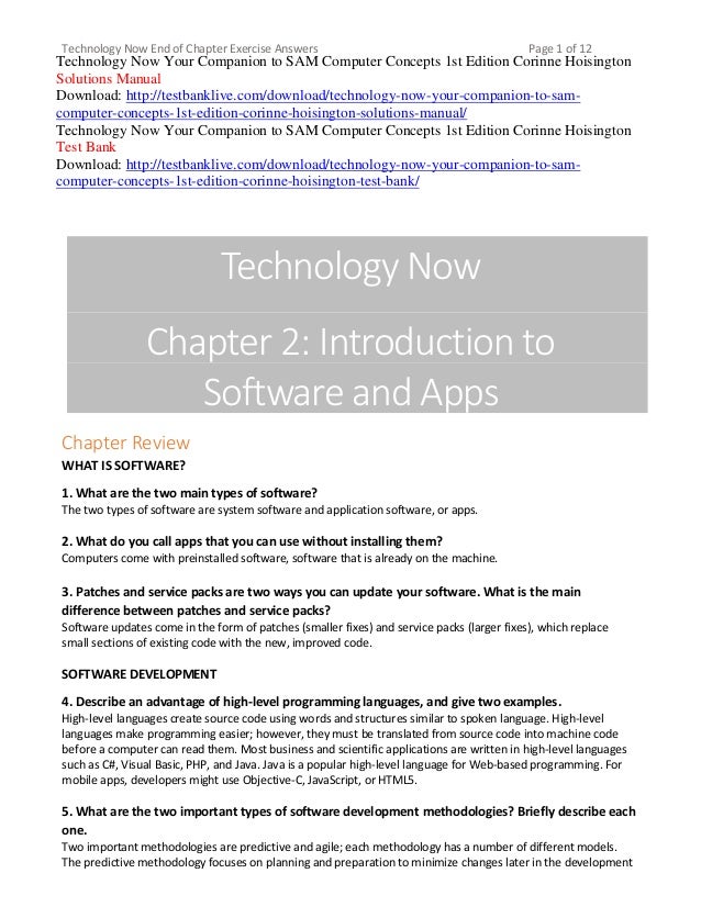 Technology Now Your Companion To Sam Computer Concepts 1st - 