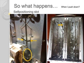 Sowhat happens…Plug in the toasterTurn the switchOptionallypick ‘bagel’, ‘defrost’ or ‘reheat’Place your slices of breadPush the tray down with the handleWaitor push ‘stop’Take out yourbreadEmptycrumbtrayPull out the plugEatit!