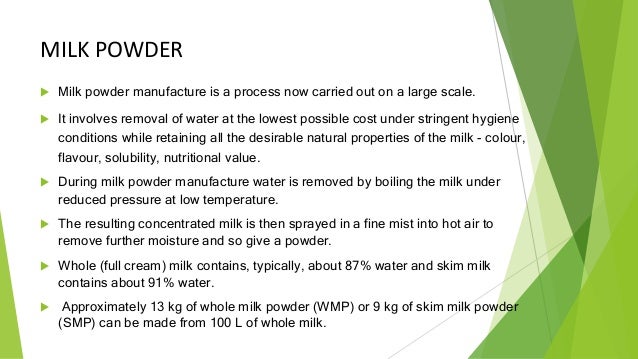 Milk Powder Production Process Flow Chart
