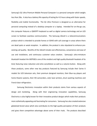 Business Wire, Nov. 14, 2007. “Samsung Receives 32 CES Awards for 2008.” . 