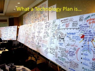 What a Technology Plan is…
 