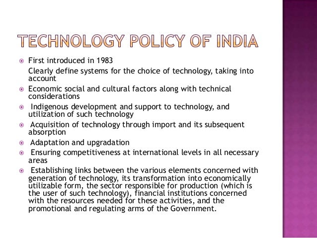 technological development in india essay