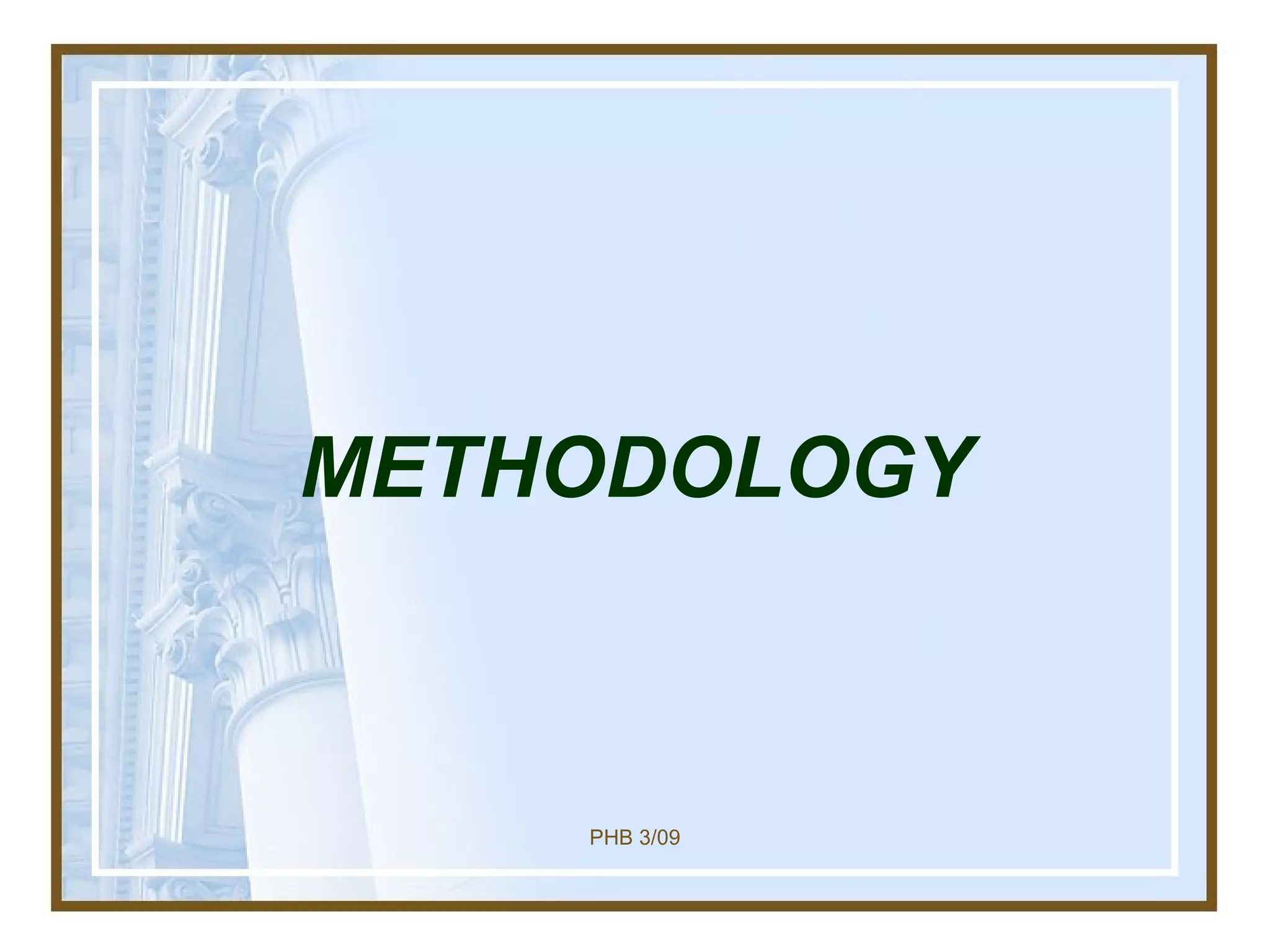 METHODOLOGY 