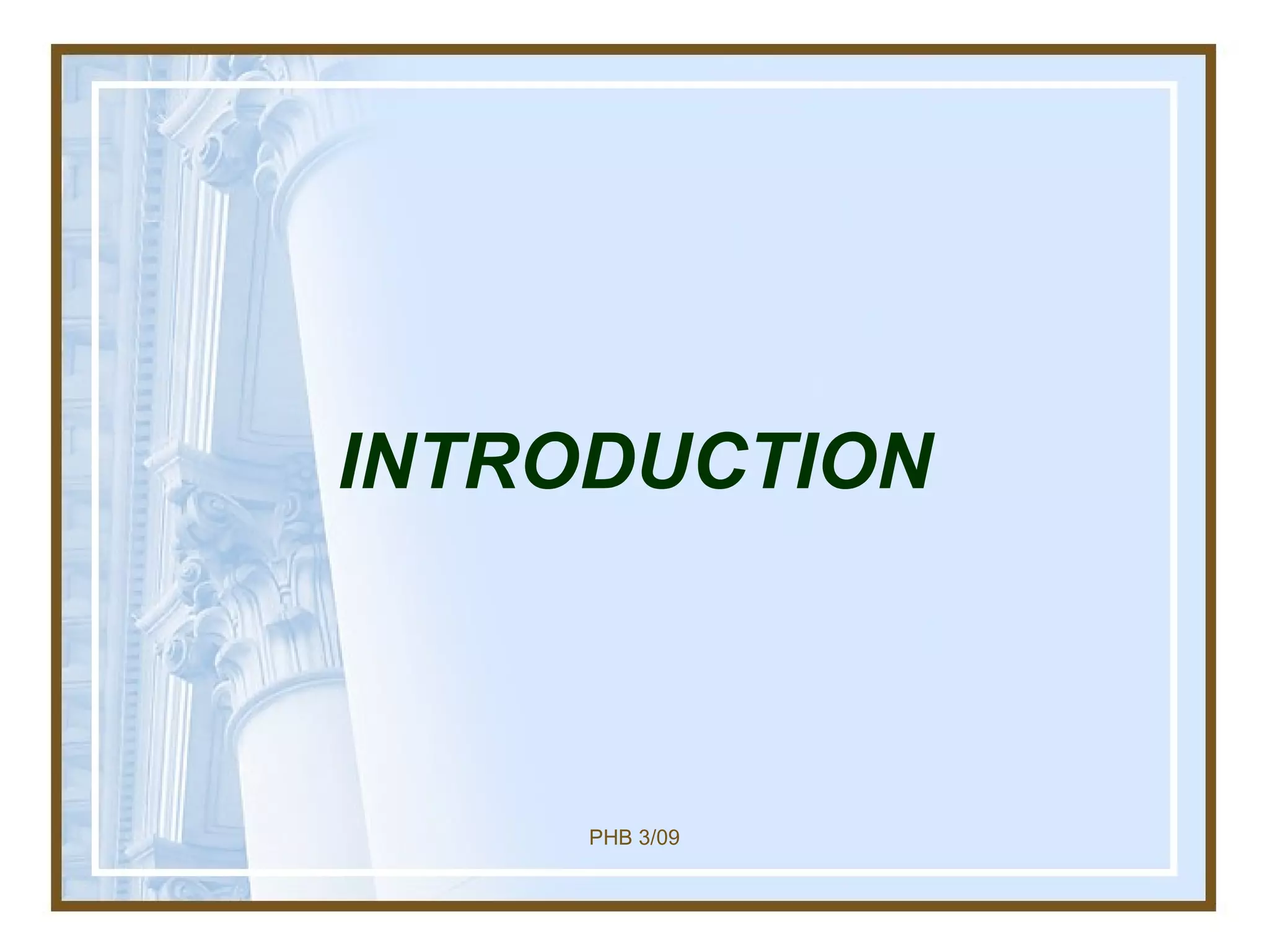 INTRODUCTION 