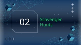 Scavenger
Hunts
02
 