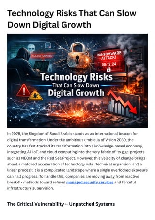 Technology Risks That Can Slow Down Digital Growth | PDF