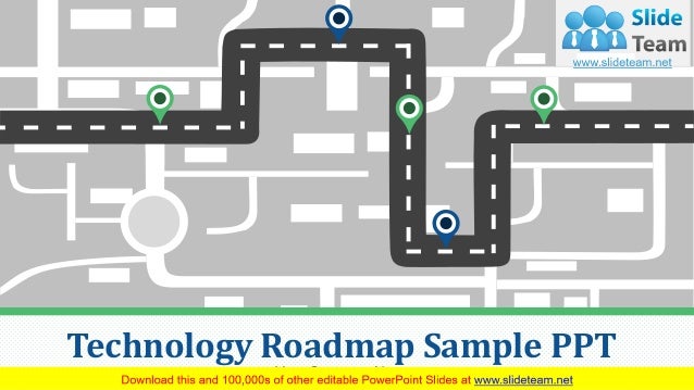 technology roadmap sample ppt powerpoint presentation slides roadmap examples for powerpoint