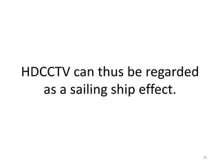 HDCCTV can thus be regarded
   as a sailing ship effect.



                               26
 