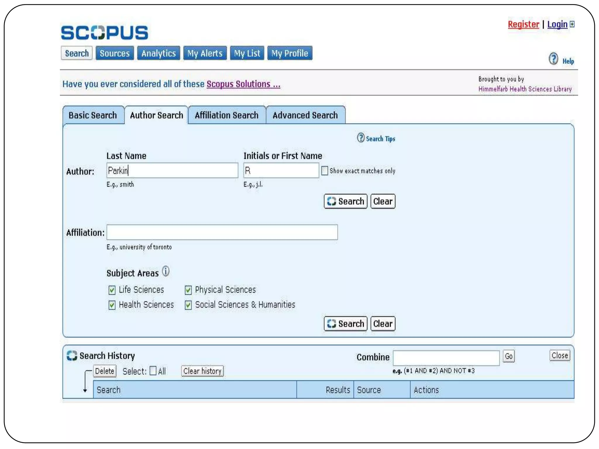 Scopus Interface