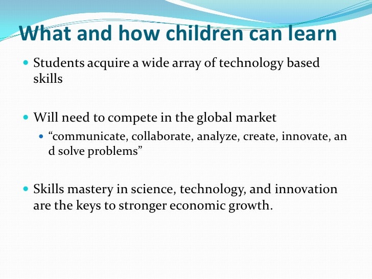 Science technology and innovation for growth and development essay
