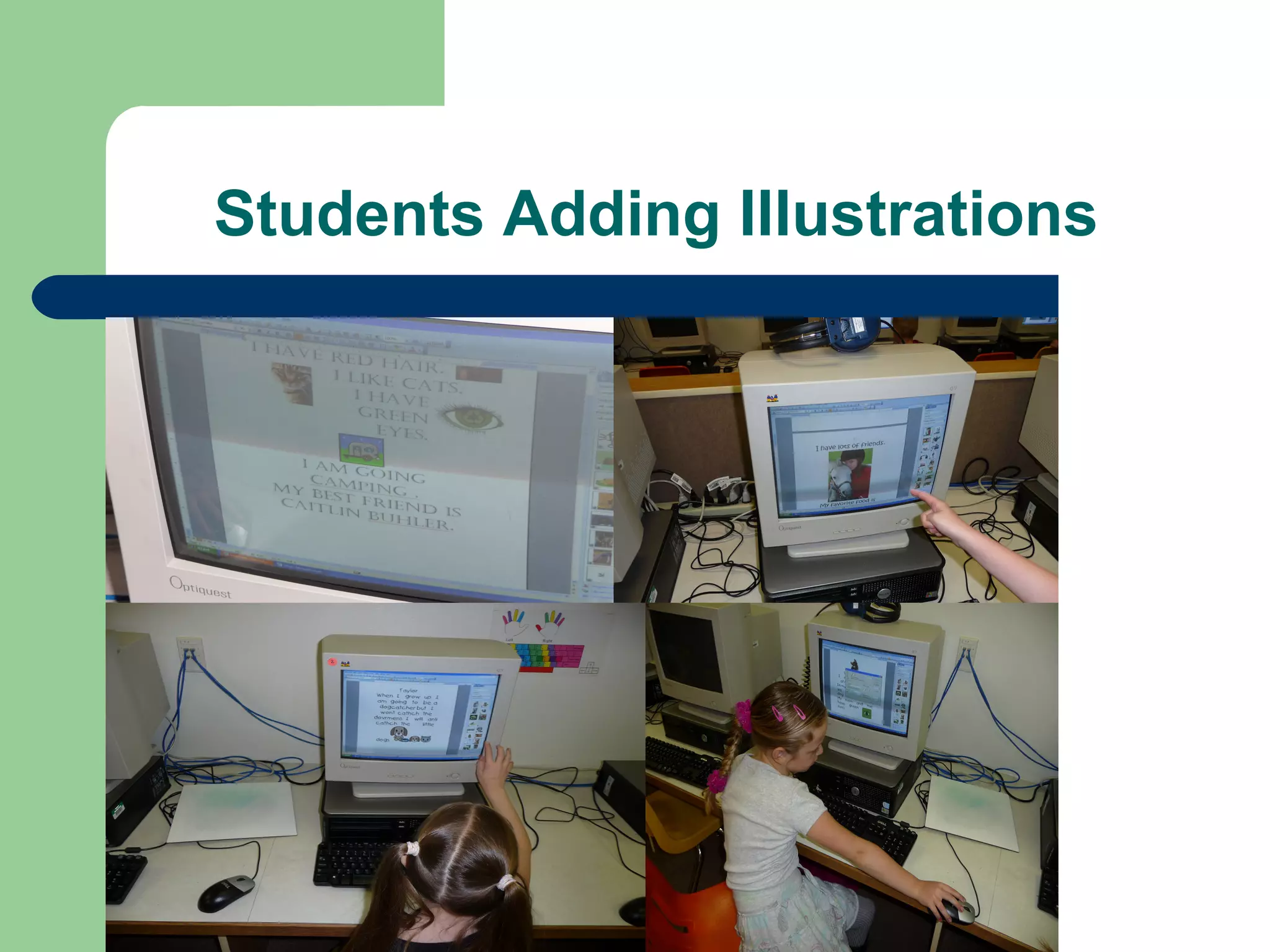 Students Adding Illustrations 