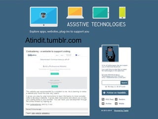 Assistive technology Atindit.tumblr.com 
 