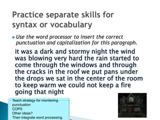 Clarify syntax and structure
