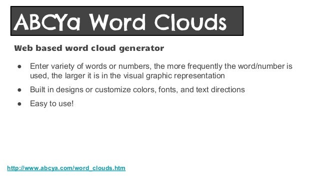 Abcya word cloud generator - cartascse