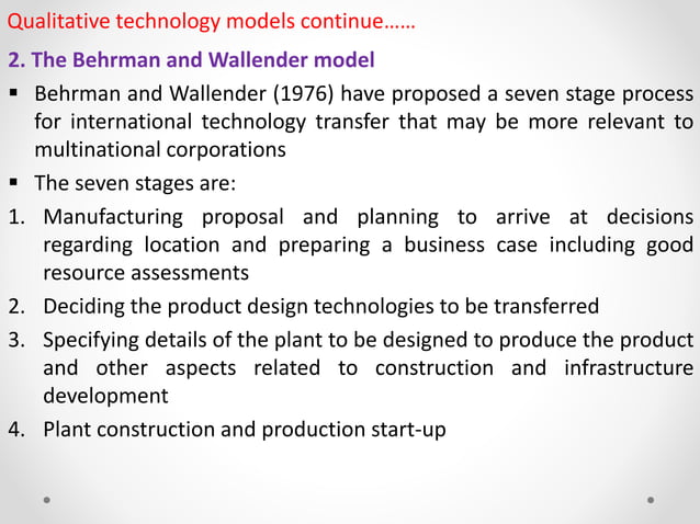 Technology transfer models.pptx | Technology Industry | Industries