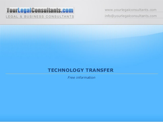 Technology Transfer: