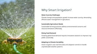 Innovative Smart Irrigation Technologies for Sustainable Agriculture in ...