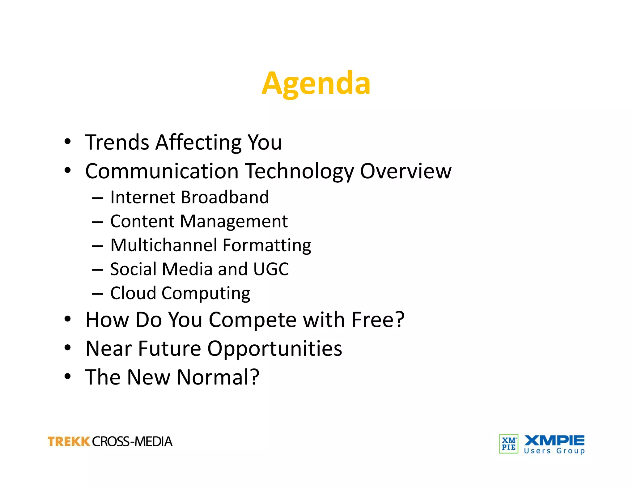 Technology Trends And  Print Service Providers