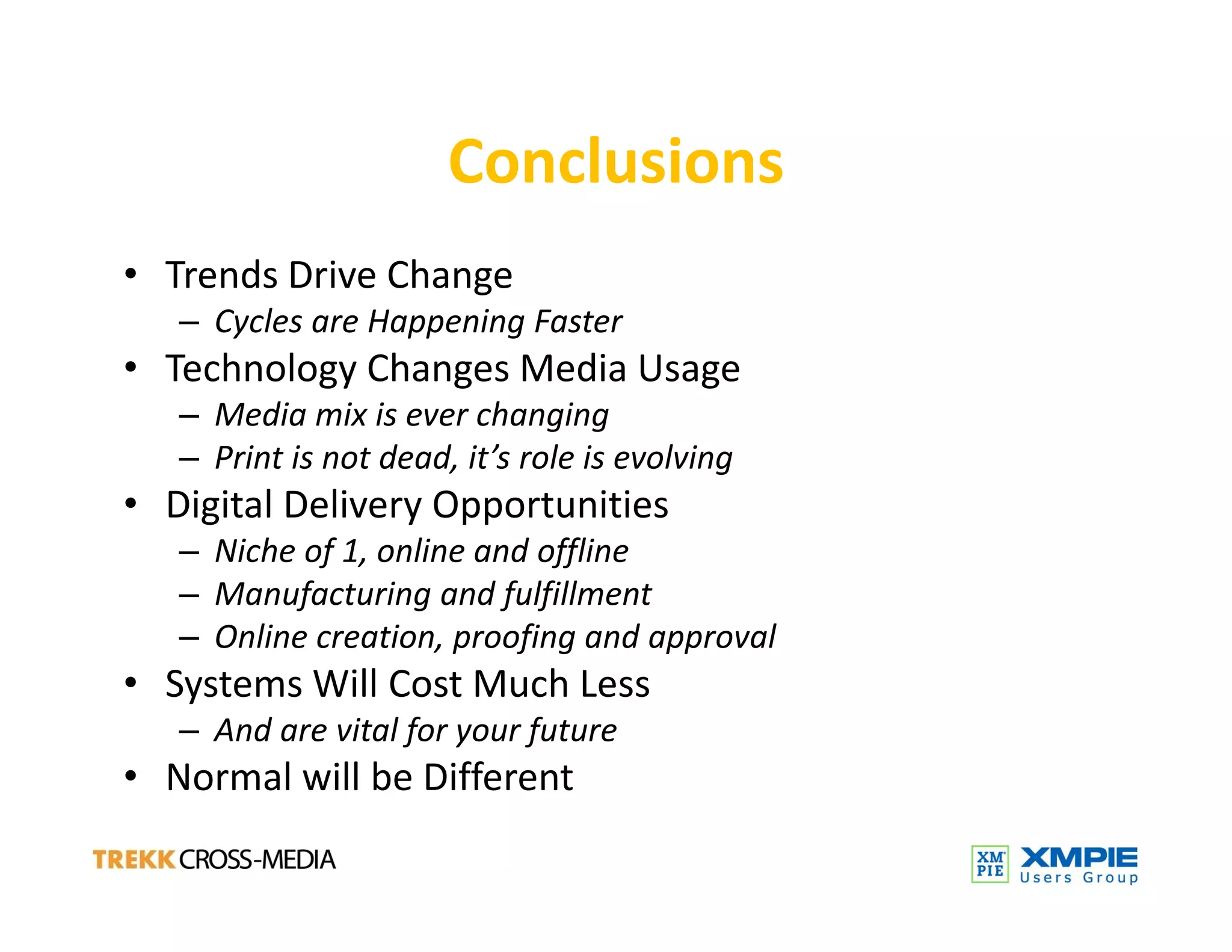 Technology Trends And  Print Service Providers