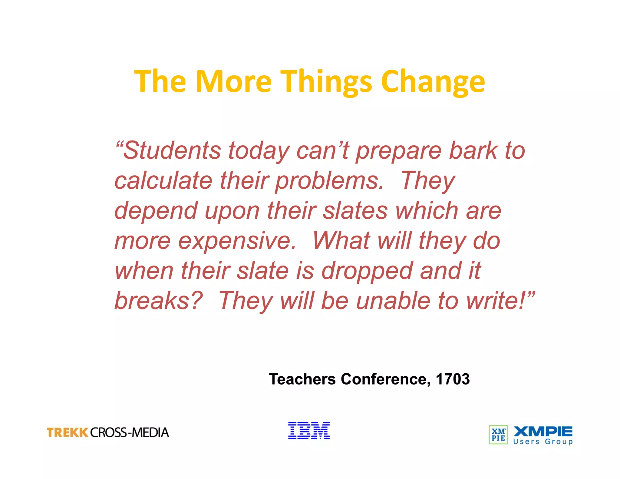 Technology Trends And  Print Service Providers