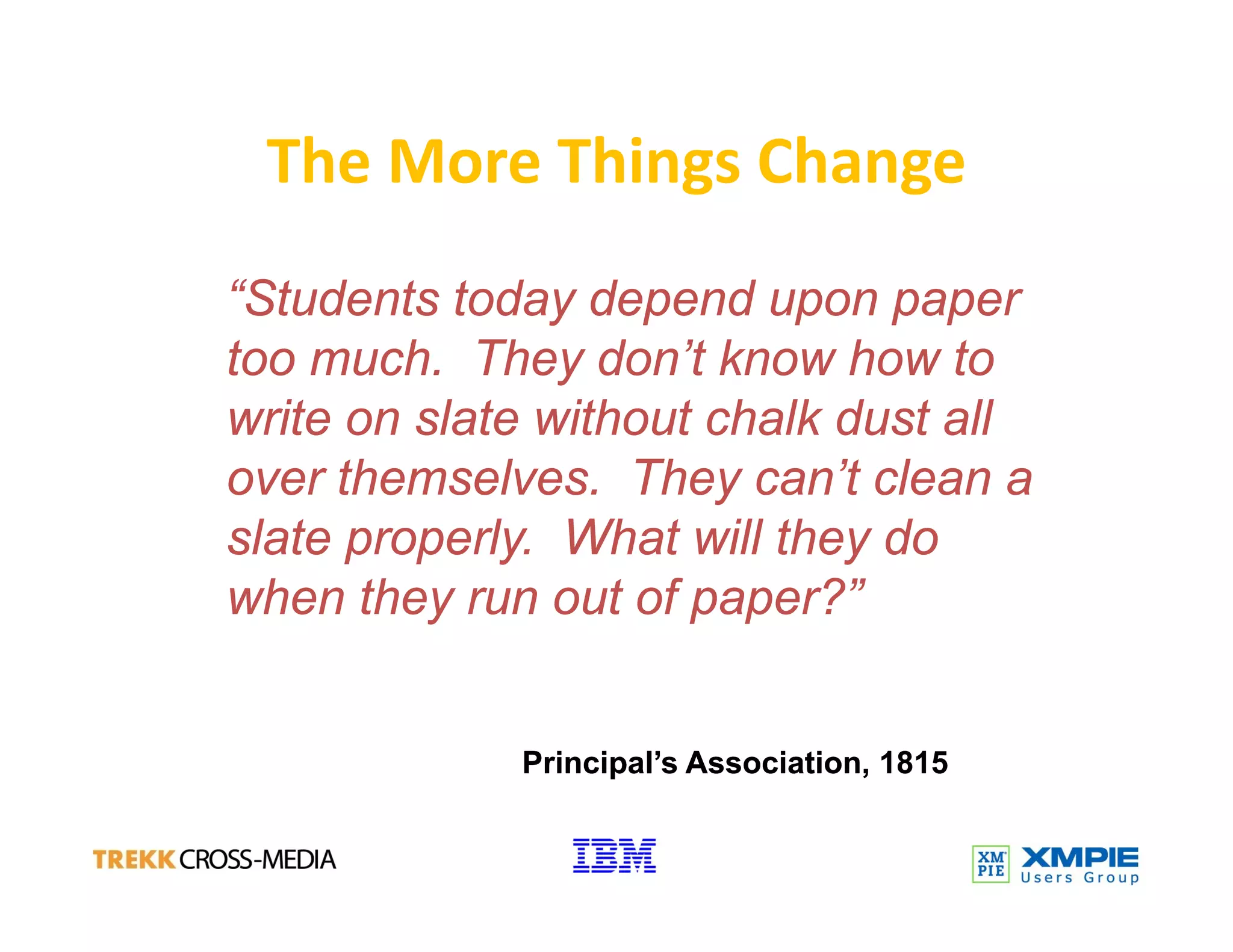 Technology Trends And  Print Service Providers