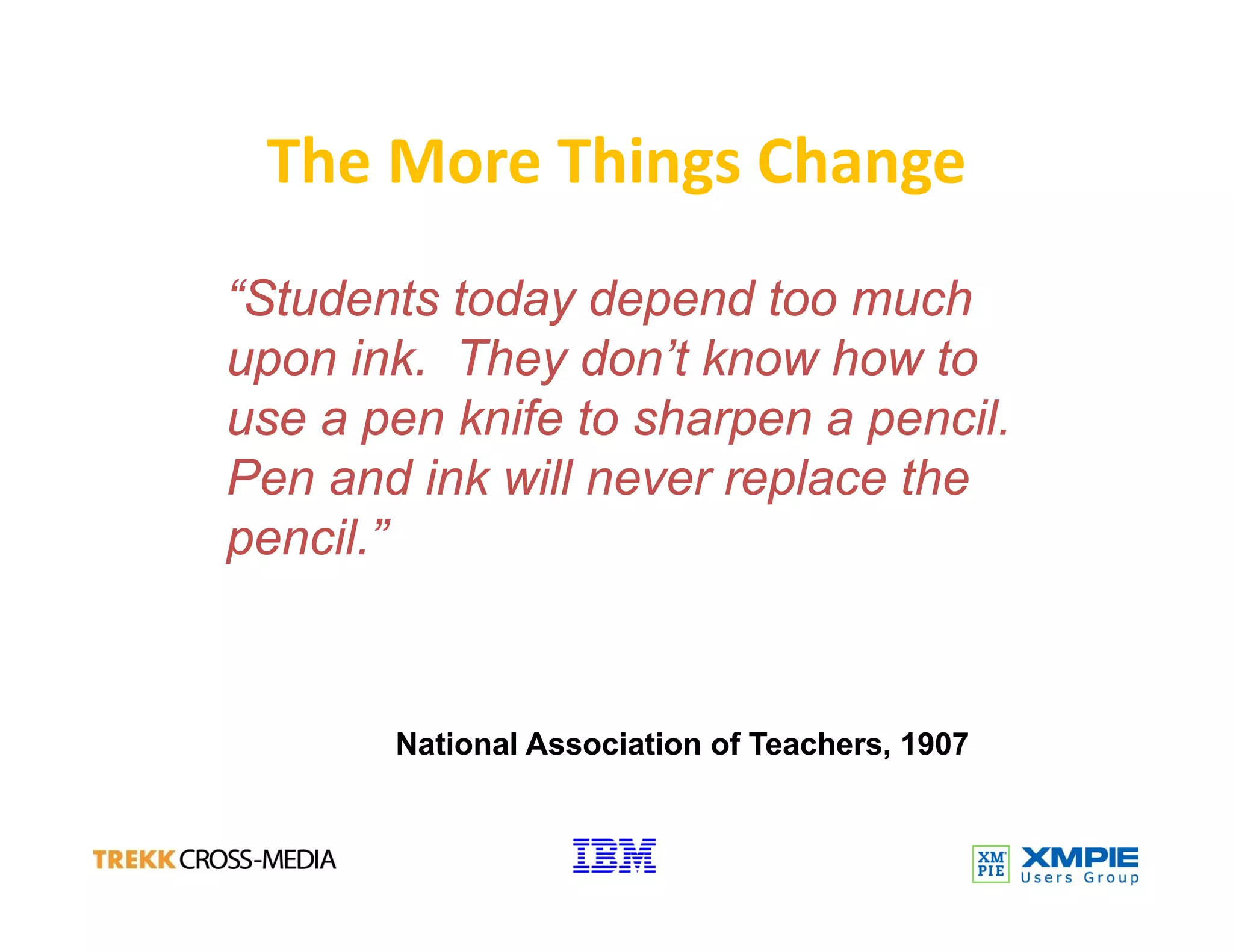 Technology Trends And  Print Service Providers