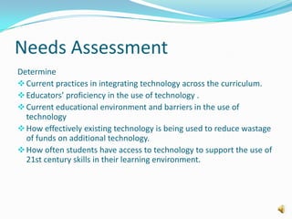 A committee with representation from all essential groups needs to  be chosen 