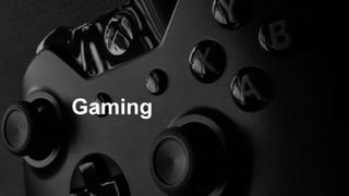 Wearables &
Sensors
3D Printing
Big
Data
Gaming
 