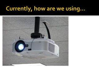 Currently, how are we using…