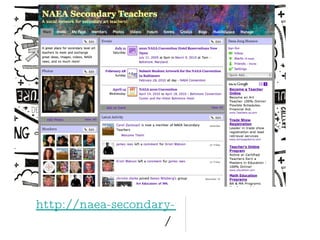 http://naea-secondary-teachers.ning.com /  
