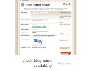 check blog name availablity Almost done. 