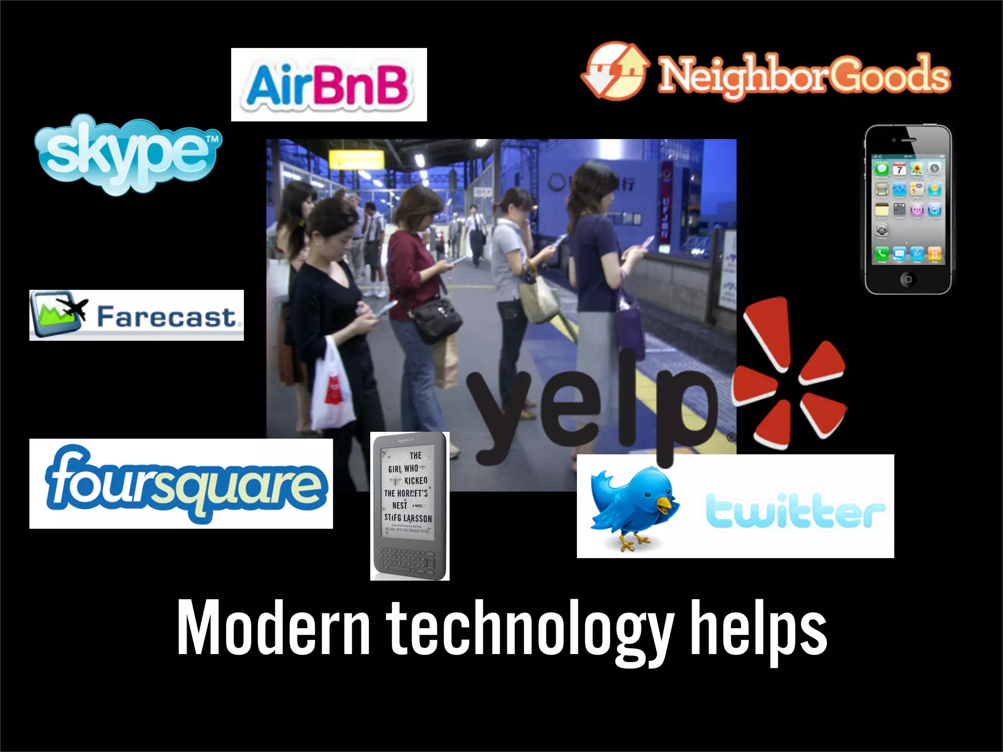 Modern technology helps
 