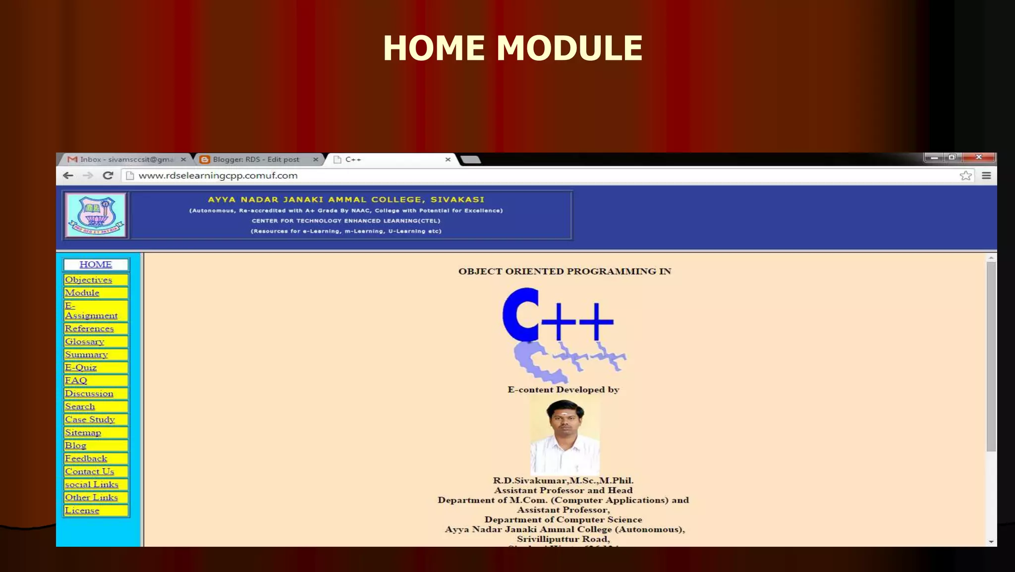 HOME MODULE
191
 