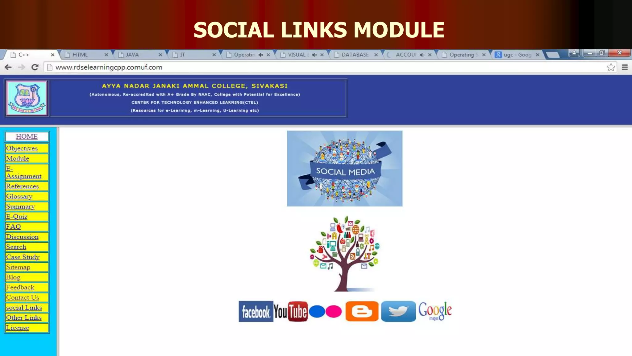 SOCIAL LINKS MODULE
204
 