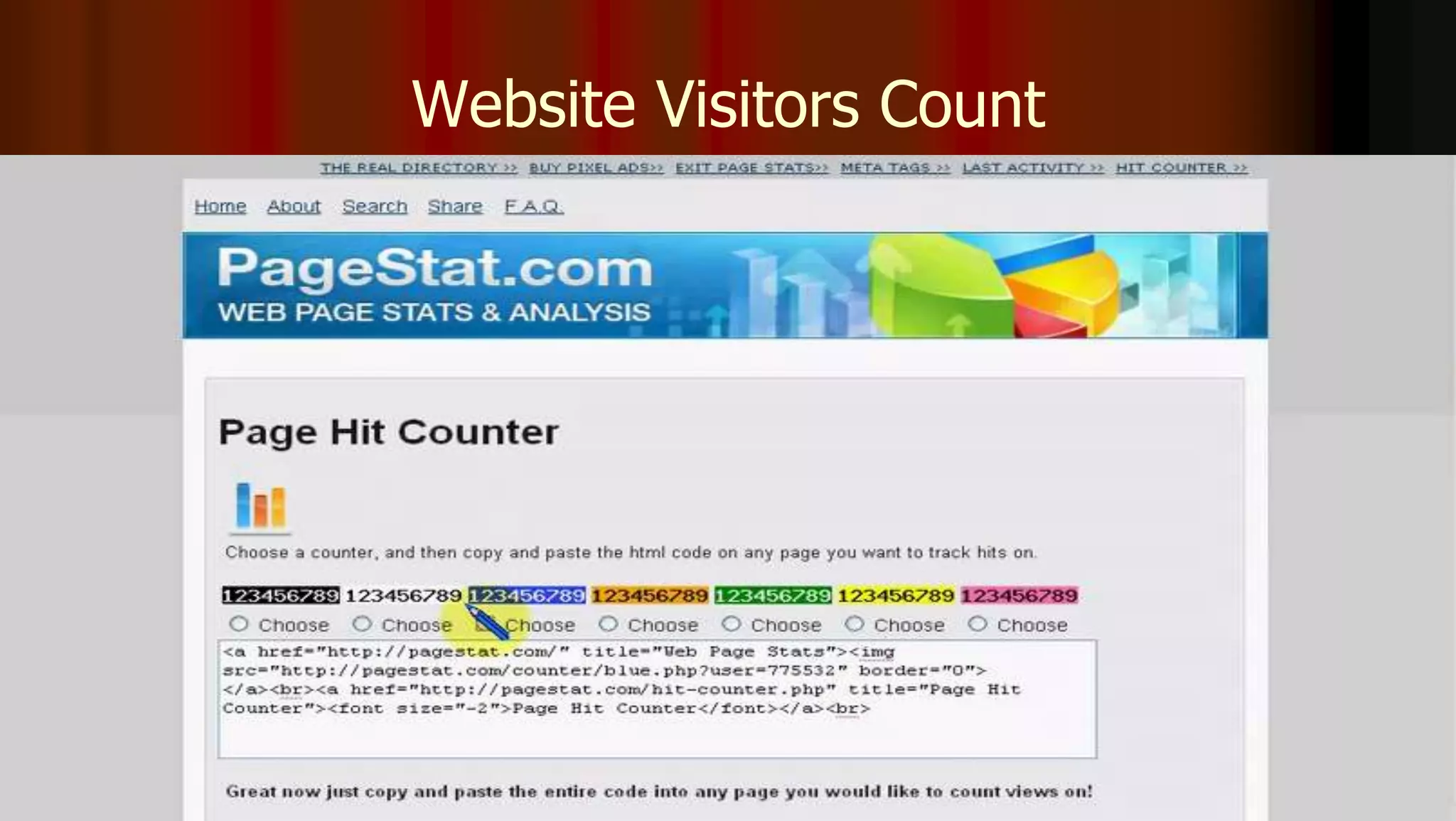 Website Visitors Count
 