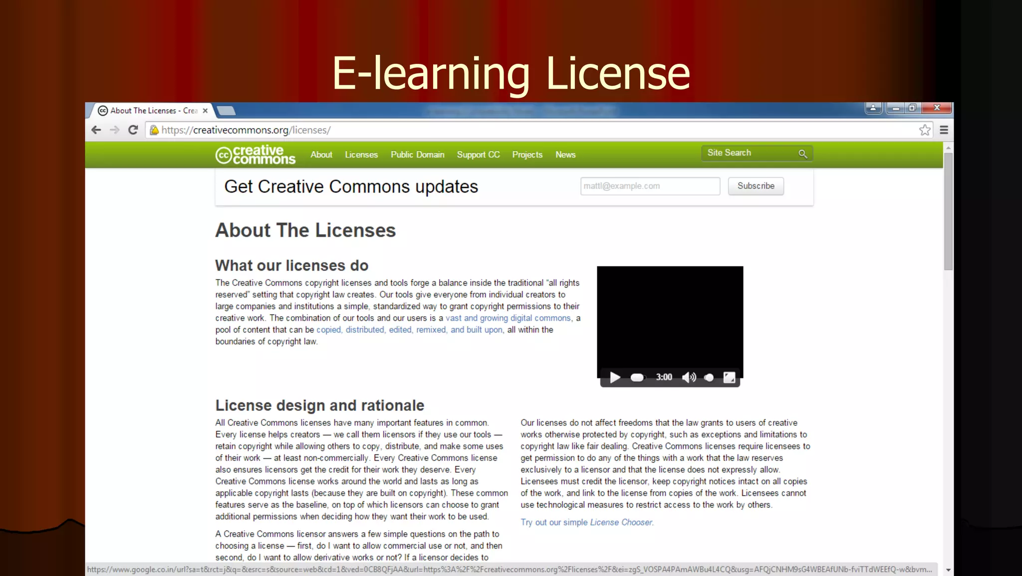 E-learning License
 