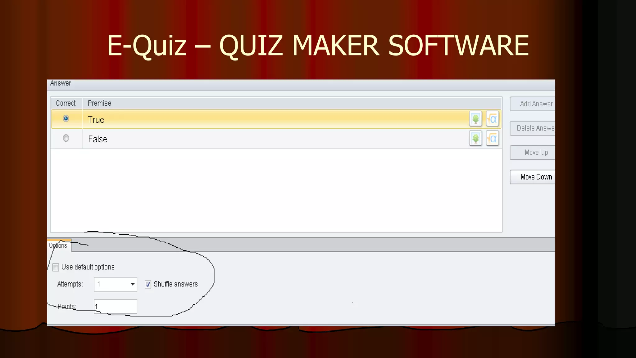 E-Quiz – QUIZ MAKER SOFTWARE
 