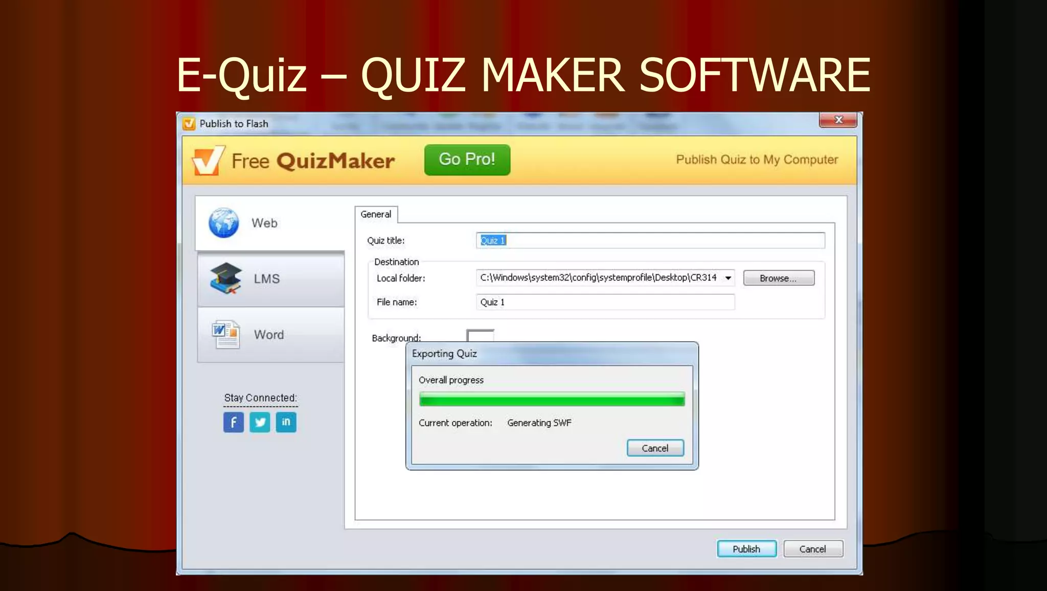 E-Quiz – QUIZ MAKER SOFTWARE
 