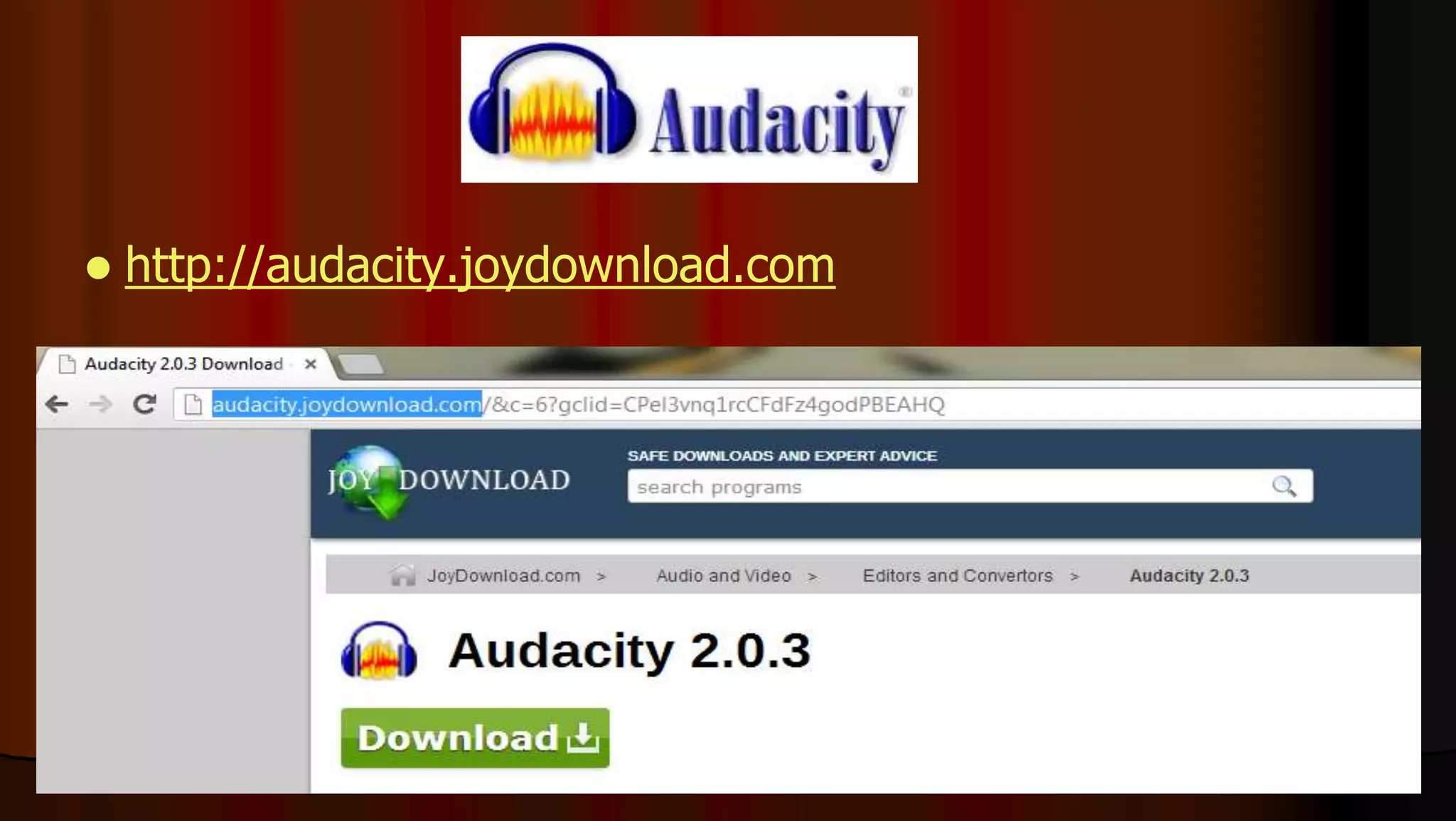  http://audacity.joydownload.com
 
